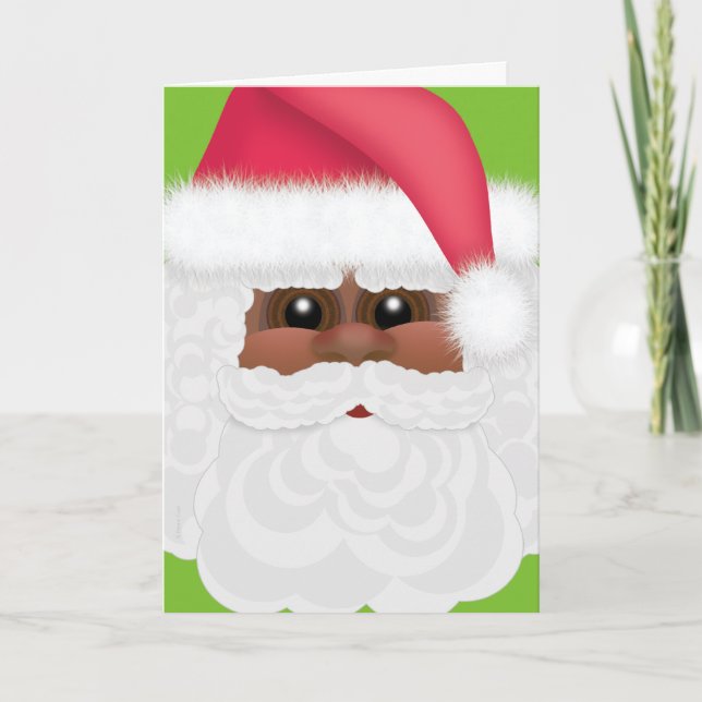 Jolly Holiday Black or African American Santa (Front)