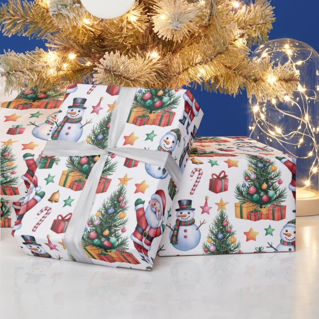 Jolly Kawaii Wrapping Paper (Holidays)