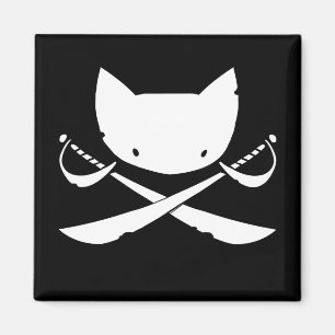 Jolly Kitty Pirate Magnet