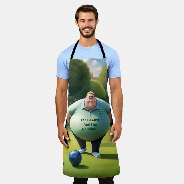 Jolly Lawn Bowler Man,  Apron (Worn)