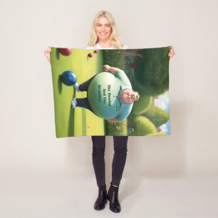 Jolly Lawn Bowler Man, Fleece Blanket