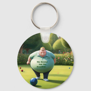 Jolly Lawn Bowler Man, Keychain