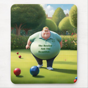 Jolly Lawn Bowler Man, Mouse Pad