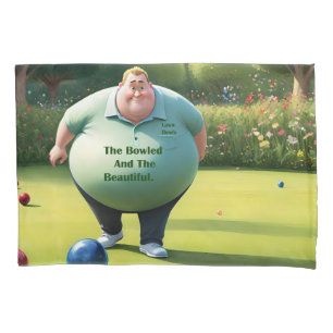 Jolly Lawn Bowler Man,  Pillowcase