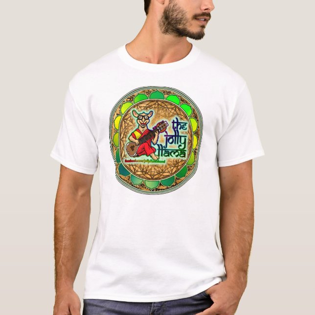 Jolly Llama Mandala Sacred Circles shirt (Front)