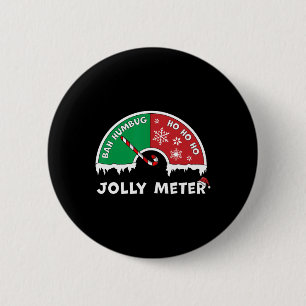 Jolly Metre Bah Humbug To Ho Ho Ho Anti Christmas 2 Inch Round Button
