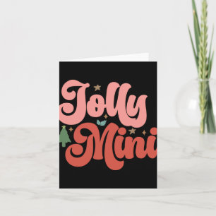 Jolly Mini Retro Groovy Christmas Holidays Toddler Card