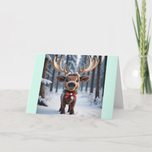Jolly Moose  Holiday Card