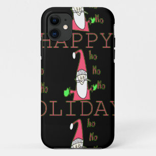 Jolly Mouse Santa: A Fun Holiday Illustration. iPhone 11 Case