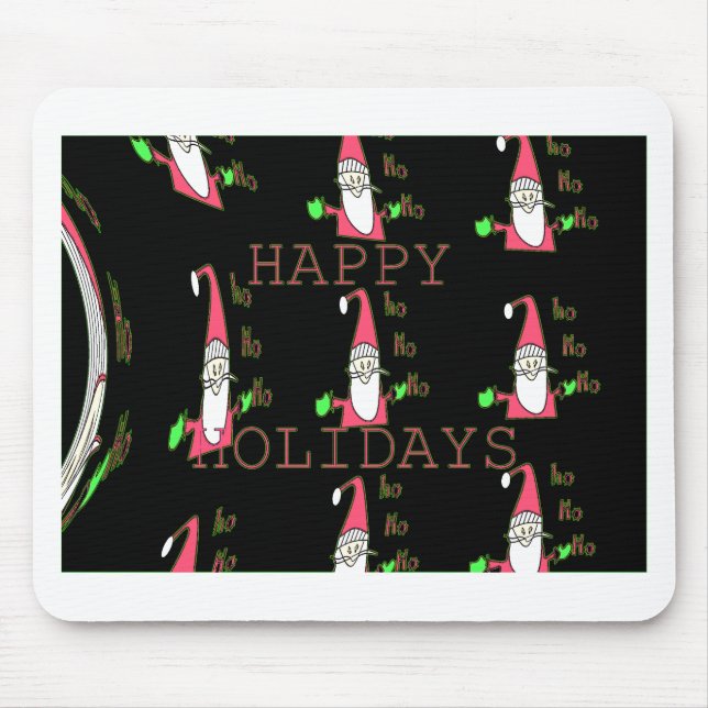 Jolly Mouse Santa: A Fun Holiday Illustration. Pad (Front)