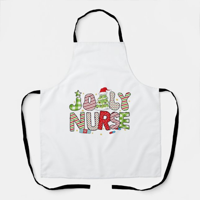 Jolly Nurse, Halloween Classic T-Shirt Apron (Front)