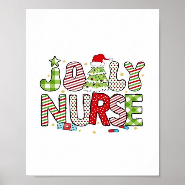 Jolly Nurse, Halloween Classic T-Shirt Poster (Front)