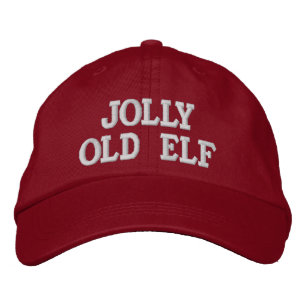 Jolly Old Elf Embroidery Cap