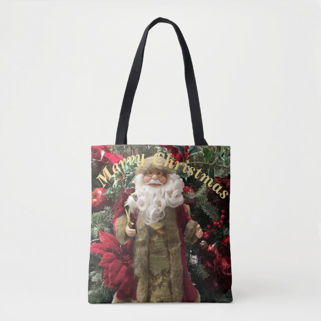 Jolly old fashioned Santa Tote Bag (Front)