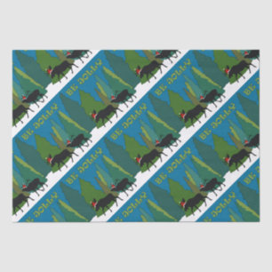 Jolly Old Moose and Elk Tissue Paper