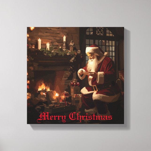 Jolly Old Saint Nick Canvas Print (Front)