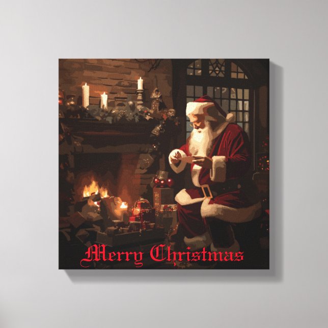 Jolly Old Saint Nick Canvas Print (Front)