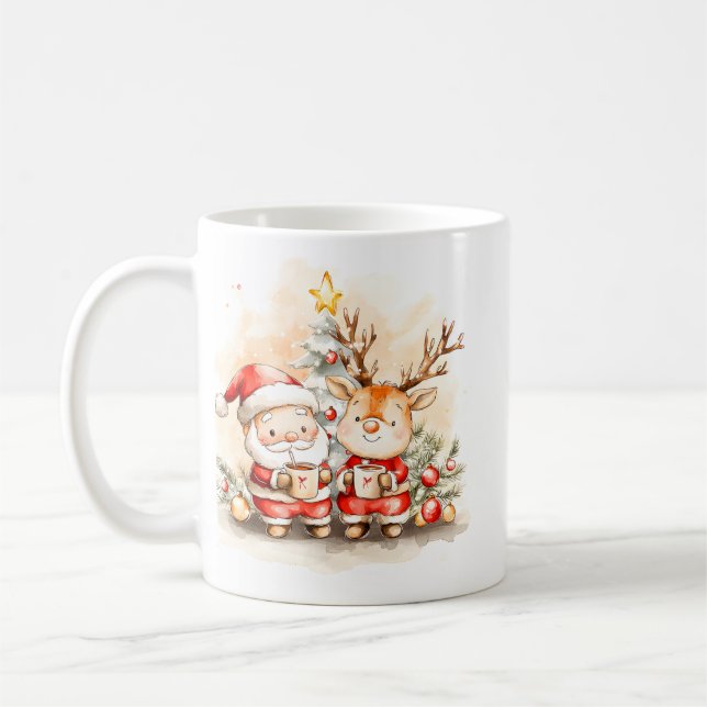 Jolly Old St. Nick Mug | Vintage Style  (Left)