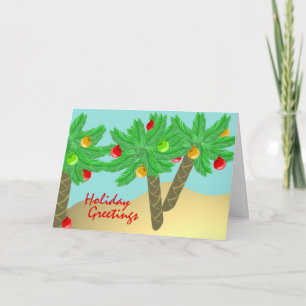 Jolly Palm Trees / Carte de vacances