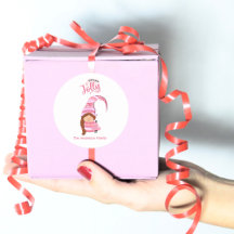 Jolly Pink Christmas Girl Gnome Family