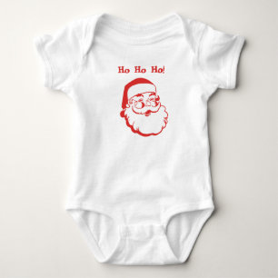 Jolly Retro Santa Baby Bodysuit