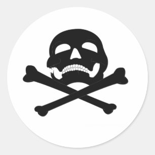 Jolly-Roger #4 Classic Round Sticker