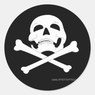 Jolly Roger #4 Classic Round Sticker
