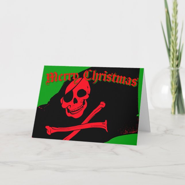 jolly roger christmas card (Front)