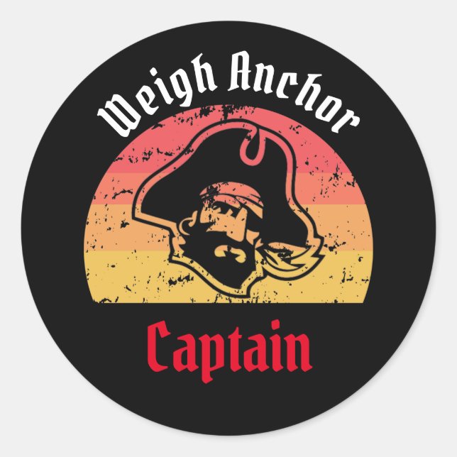 Jolly Roger  Classic Round Sticker (Front)