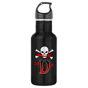 Jolly Roger D Monogram Initial 532 Ml Water Bottle