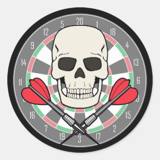 Jolly Roger Dartboard Sticker