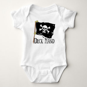 Jolly Roger Deck Hand Baby Bodysuit