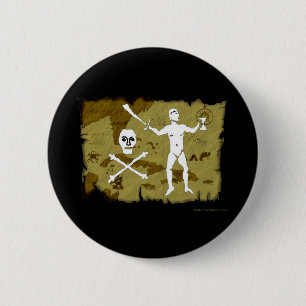 Jolly Roger Map # 5 2 Inch Round Button