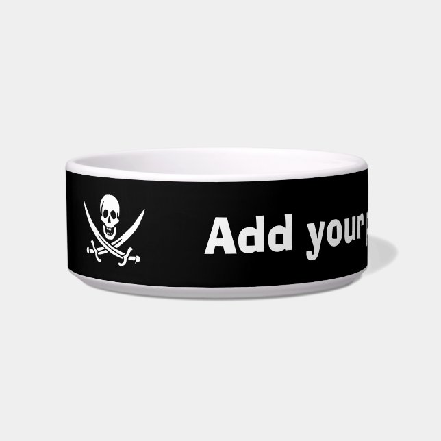 Jolly roger pirate flag bowl (Left)