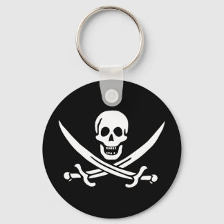 Jolly Roger Pirate Flag Keychain