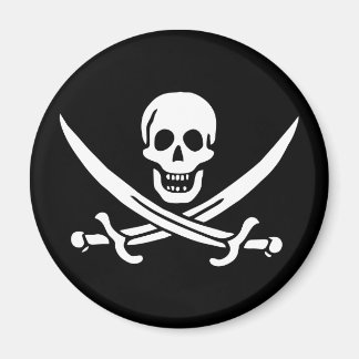 Jolly Roger Pirate Flag Magnet