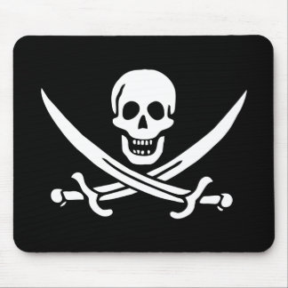 Jolly Roger Pirate Flag Mousepad
