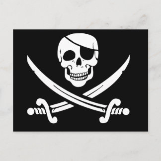 Jolly Roger, Pirate Flag Postcard