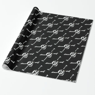 Jolly Roger Pirate Skull Wrapping Paper