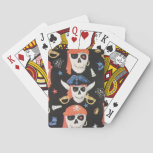 Jolly Roger Pirate Skulls Playing Cards