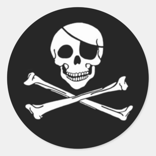 Jolly Roger Pirate Stickers (Front)