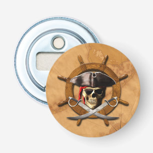 Jolly Roger Pirate Wheel Bottle Opener