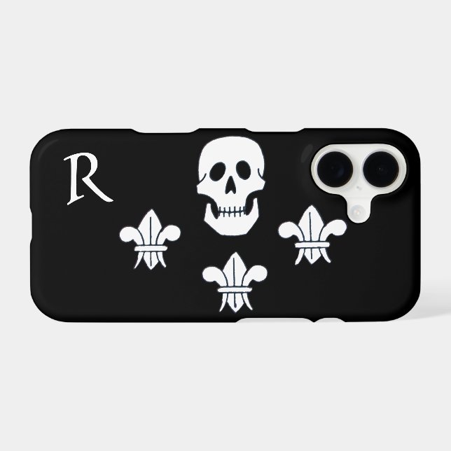 JOLLY ROGER SKULL ET TROIS LIEUX FLAG MONOGRAM (Verso (Horizontal))