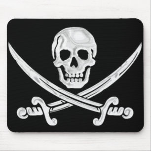 Jolly Roger Skull Mouse Pad