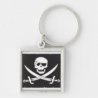 Jolly Roger Skull & Sword keychain