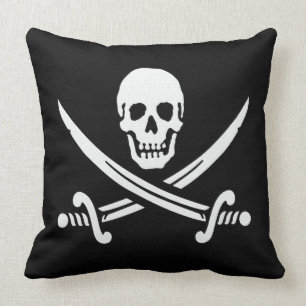 Jolly Roger Throw Pillow
