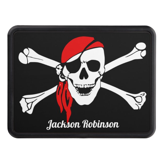 Jolly Roger Trailer Hitch Cover (Front)