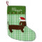 Jolly Santa Brown Dachshund Personalized