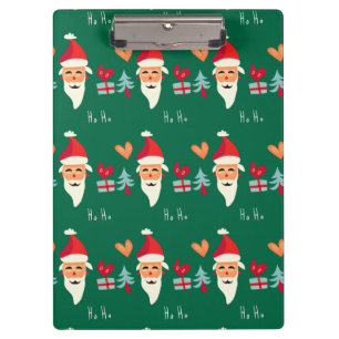 Jolly Santa Christmas Design Clipboard