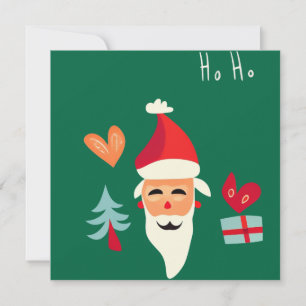 Jolly Santa Christmas Design Invitation